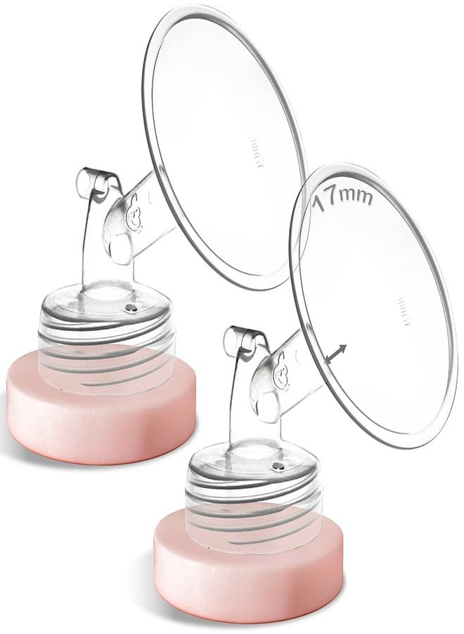 نينس سابلاي حواف Nenesupply مقاس 17 مم، قطعتان، متوافقة مع مضخة الثدي Spectra S2 S1 9 Plus Synergy Gold، بديل لأجزاء مضخة Spectra، ملحقات حواف، فتحة واسعة، تعمل مع صمام حماية من ارتداد السائل، زجاجة - Image 1